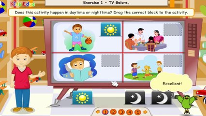 Daytime & Nighttime, Sequence of Events Quiz for Kids