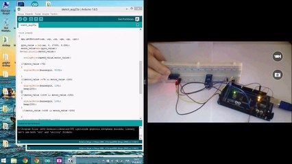 Arduino alarm sistemli dc motor hız kontrolü