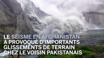 Une vidéo amateur montre un important glissement de terrain causé par le séisme en Afghanistan