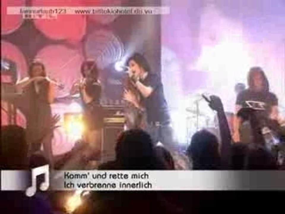 tokio hotel sur un plateau