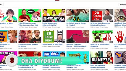En Fazla Aboneye Sahip 10 Türk Youtube Kanalı