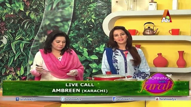 Morning With Farah - live caller compliments about Farah | post by faisal