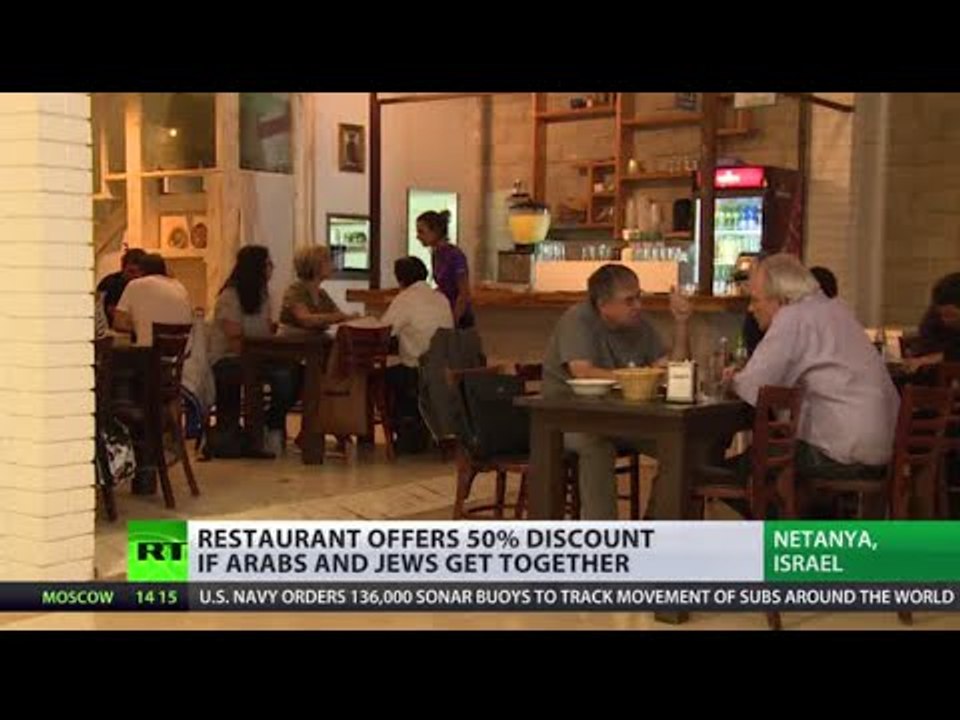 ‘We refuse to be enemies’: Israeli cafe offers 50% discount if Jews and Arabs dine together