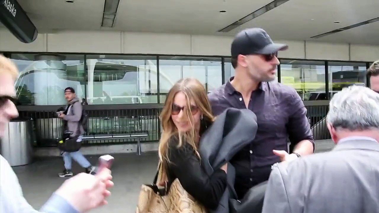 Sofia Vergara And Joe Manganiello Push Through At LAX