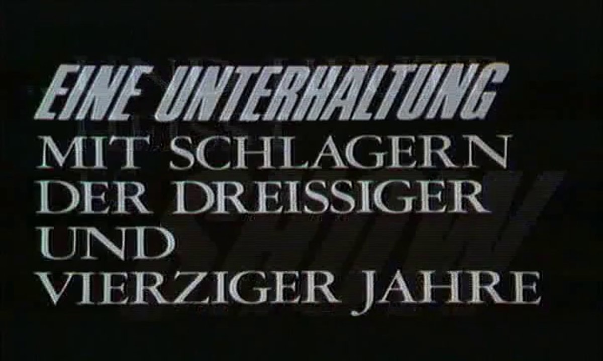 Medley Schlager der 30er und 40er Jahre 1971