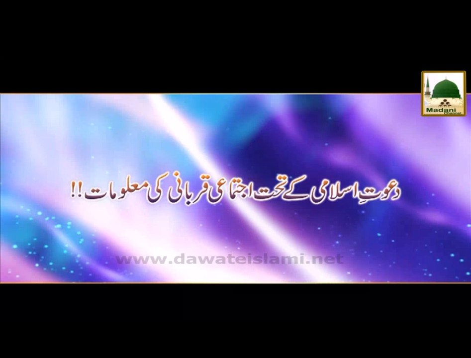 Dawat e Islami Ke Tehat Ijtimai Qurbani Ki Maloomat - Short Bayan - Maulana Ilyas Qadri