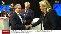 Xavier Bertrand explose la main de Marine Le Pen - ZAPPING ACTU DU 29/10/2015