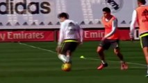 James Rodríguez nutmeg Enzo Zidane - Real Madrid Training 28-10-2015