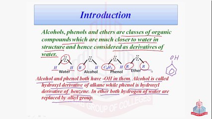 Introduction& Alcohols and its Classification