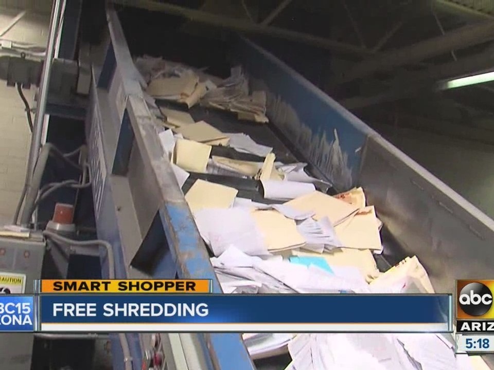 Get your documents shredded for FREE