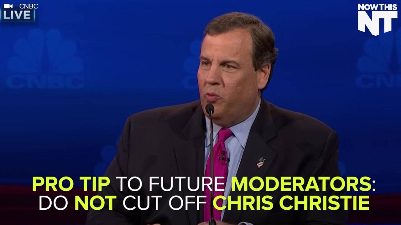 Christie Slams Interrupting Moderator
