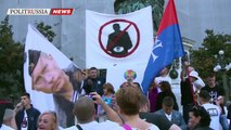 Protestors in Serbia recommended the authorities to take example from Putin | Eng Subs