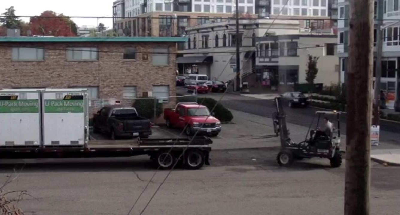 Chargement d'un chariot élévateur