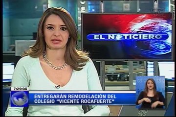 Entregarán remodelado colegio Vicente Rocafuerte