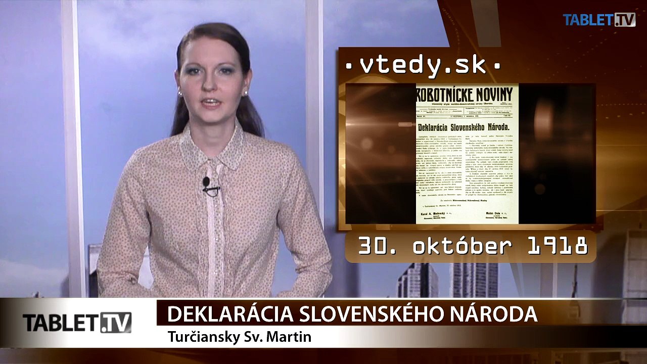 Pred 97 rokmi prijali Deklaráciu slovenského národa