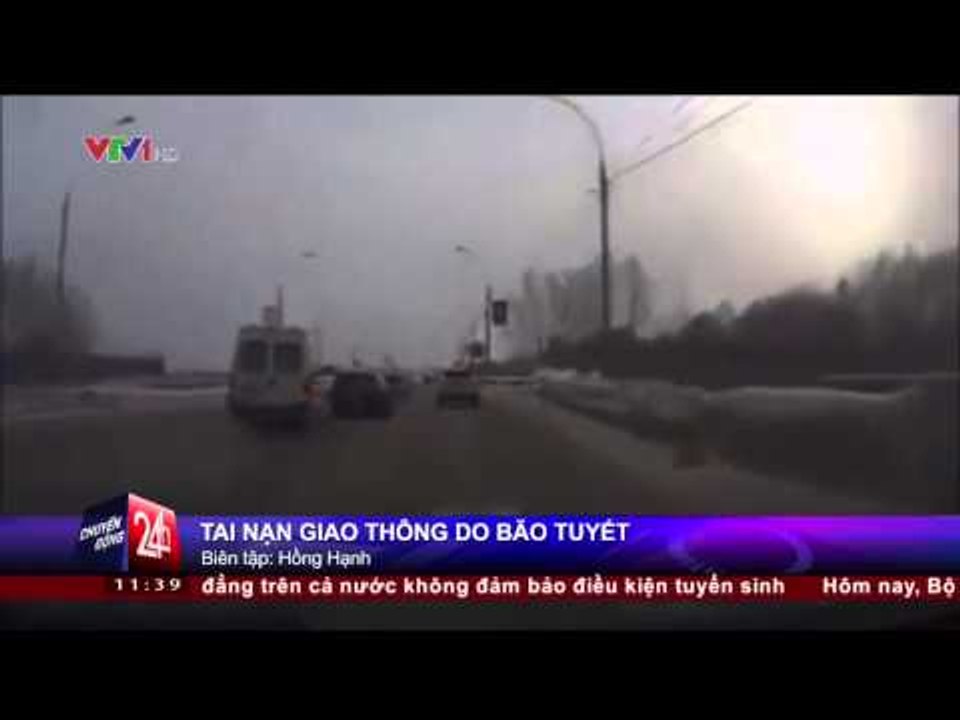 CHUYỂN ĐỘNG 24H: MỸ - TAI NẠN GIAO THÔNG LIÊN HOÀN DO BÃO TUYẾT (26/01/2015)