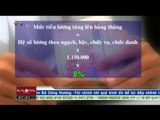 TÀI CHÍNH KINH DOANH SÁNG: TĂNG 8% LƯƠNG CHO NGƯỜI CÓ HỆ SỐ TỪ 2,34 TRỞ XUỐNG (25/02/2015)