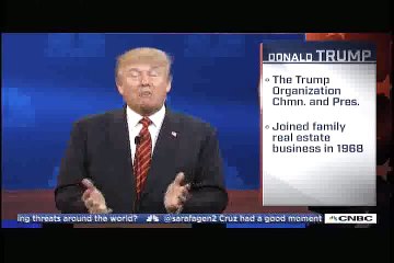 Trump explains his bankruptcies, Chris Christie sideyes him