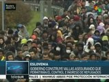 Eslovenia construye vallas para controlar el paso de refugiados