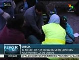 Mueren tres refugiados por naufragio en costas griegas