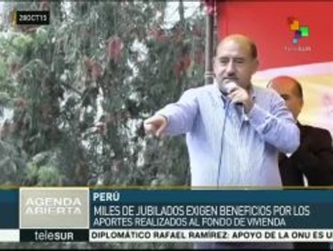 Perú: jubilados exigen aportes realizados al Fondo de Vivienda