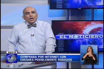 compraba por internet con cheques posiblemente robados