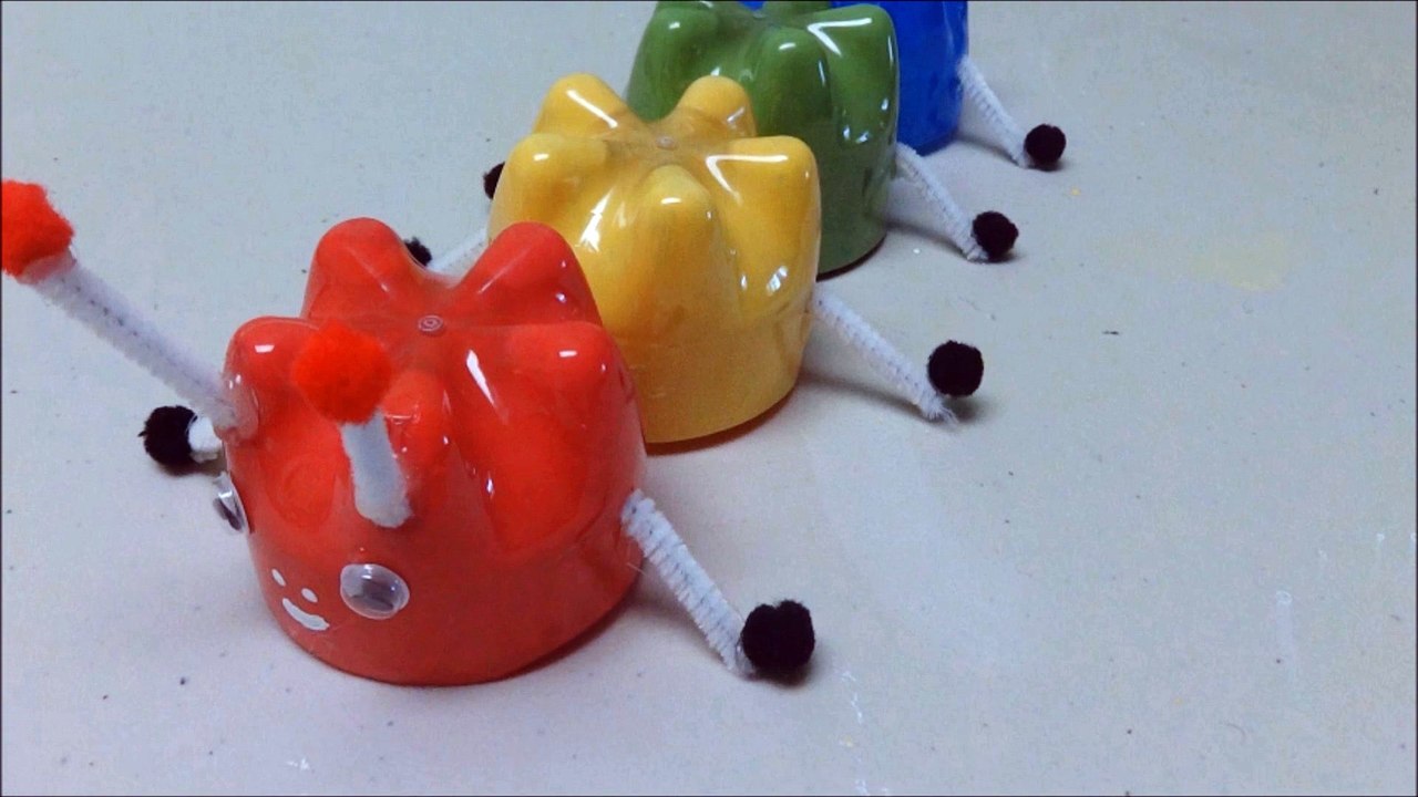 DIY Crafts Easy Recycled Project for School Caterpillar by Recycled Bottles Crafts