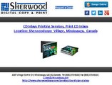 CD Inlays Printing Services, Print CD Inlays | Sherwoodcopy Mississauga Location