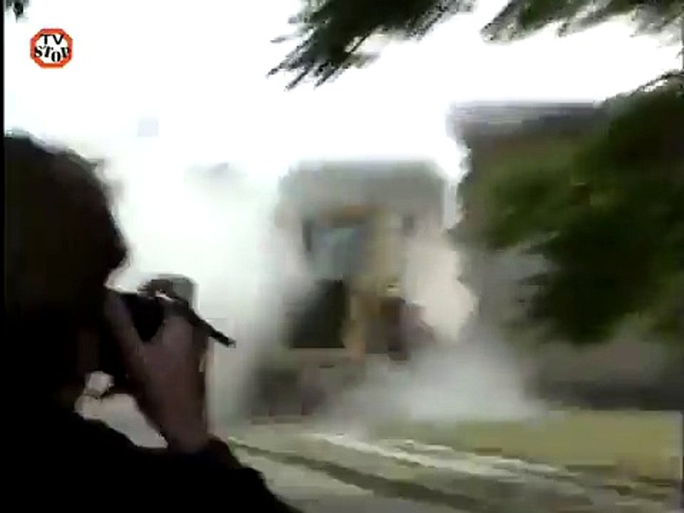 Prisoners Escape A Prison Using A Bulldozer