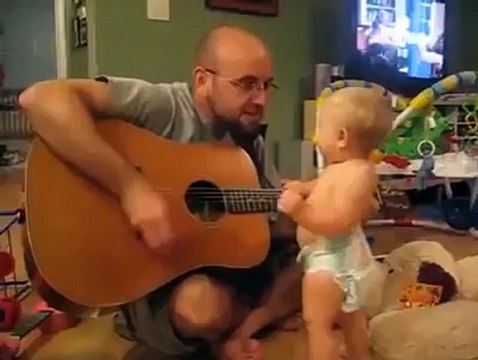 Adorable Baby Dancing To Bon Jovi Can Never Start To Young - Sweet Babies