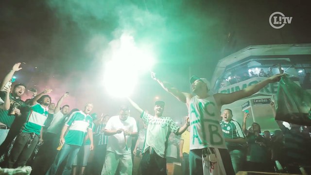 Inferno alviverde! L!TV mostra emoção e festa da torcida do Palmeiras na arquibancada