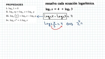 COMO SOLUCIONAR UNA ECUACIÓN LOGARITMICA