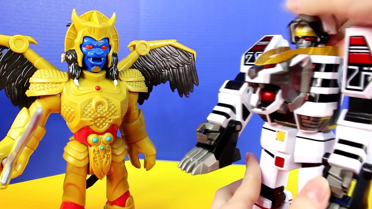 Mighty Morphin Power Rangers Legacy White Tigerzord Saves Imaginext Power Rangers From Rit