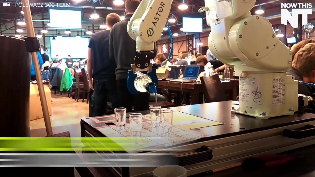 This Robot Serves The Perfect Vodka Shot