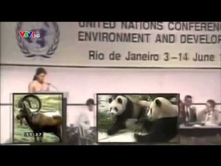 MÀN CHẤT VẤN VỀ Ý THỨC BẢO VỆ MÔI TRƯỜNG CỦA CÔ BÉ 12 TUỔI TỪ 22 NĂM TRƯỚC