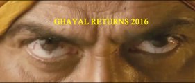 Ghayal Once Again Teaser Theatrical Trailer Official - Sunny Deol - Shah Rukh Khan 2016