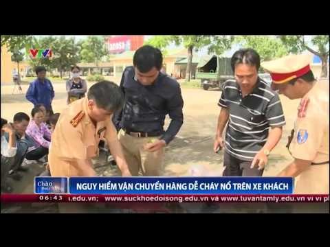 Nguy hiểm vận chuyển hàng dễ cháy nổ trên xe khách