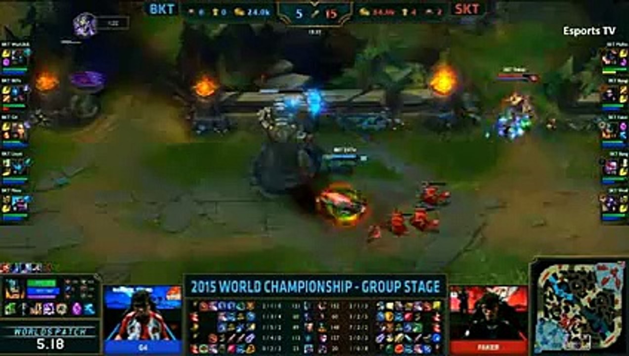 BKT vs SKT T1 League of Legends World Championship 2015 Group C Bangkok Titans vs SK Telecom T1_56by MaRin