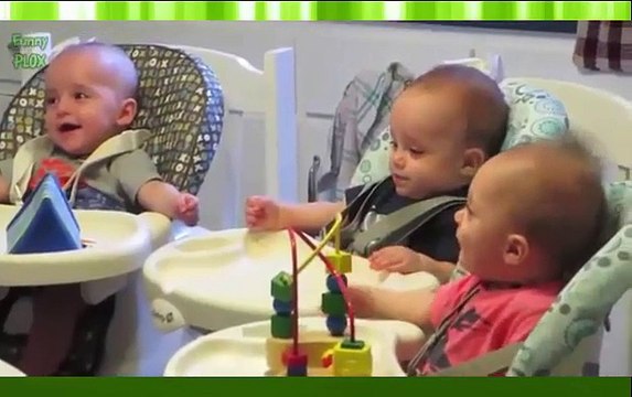 Funny Triplet Babies Laughing Compilation - Very Funny Videos For Babies