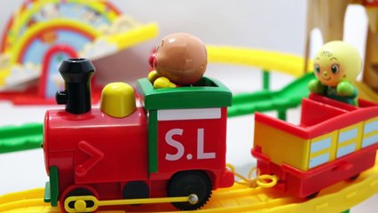アンパンマン　ドキドキSLマンレールセット　anpanman