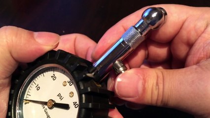 Large, rugged, steel 2" display tire pressure gauge from TireTek Precision Instruments
