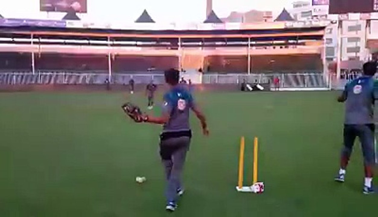 Team practice session before  the serise‬
