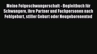 Meine Folgeschwangerschaft - Begleitbuch für Schwangere ihre Partner und Fachpersonen nach