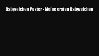 Babyzeichen Poster - Meine ersten Babyzeichen PDF Download