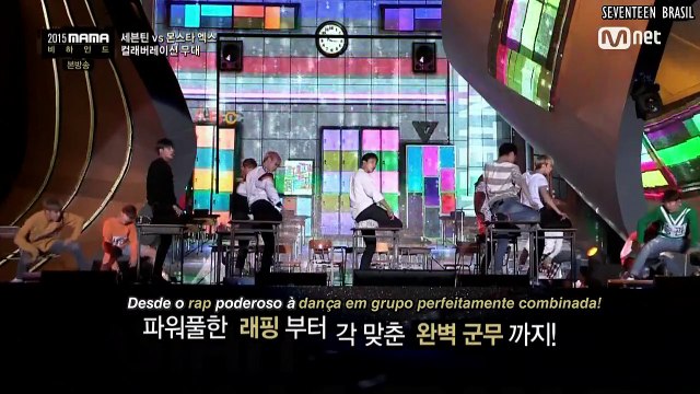 10.12.15 - SEVENTEEN nos Bastidores do MAMA 2015 (com Monsta X) [Legendado PT-BR]