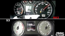 0-250 km/h : New Audi S3 VS Audi RS3 (Motorsport)