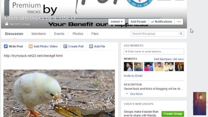 How to post link images in facebook