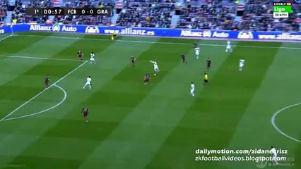 Rochina Big Chance - Barcelona v. Granada 09.01.2016 HD