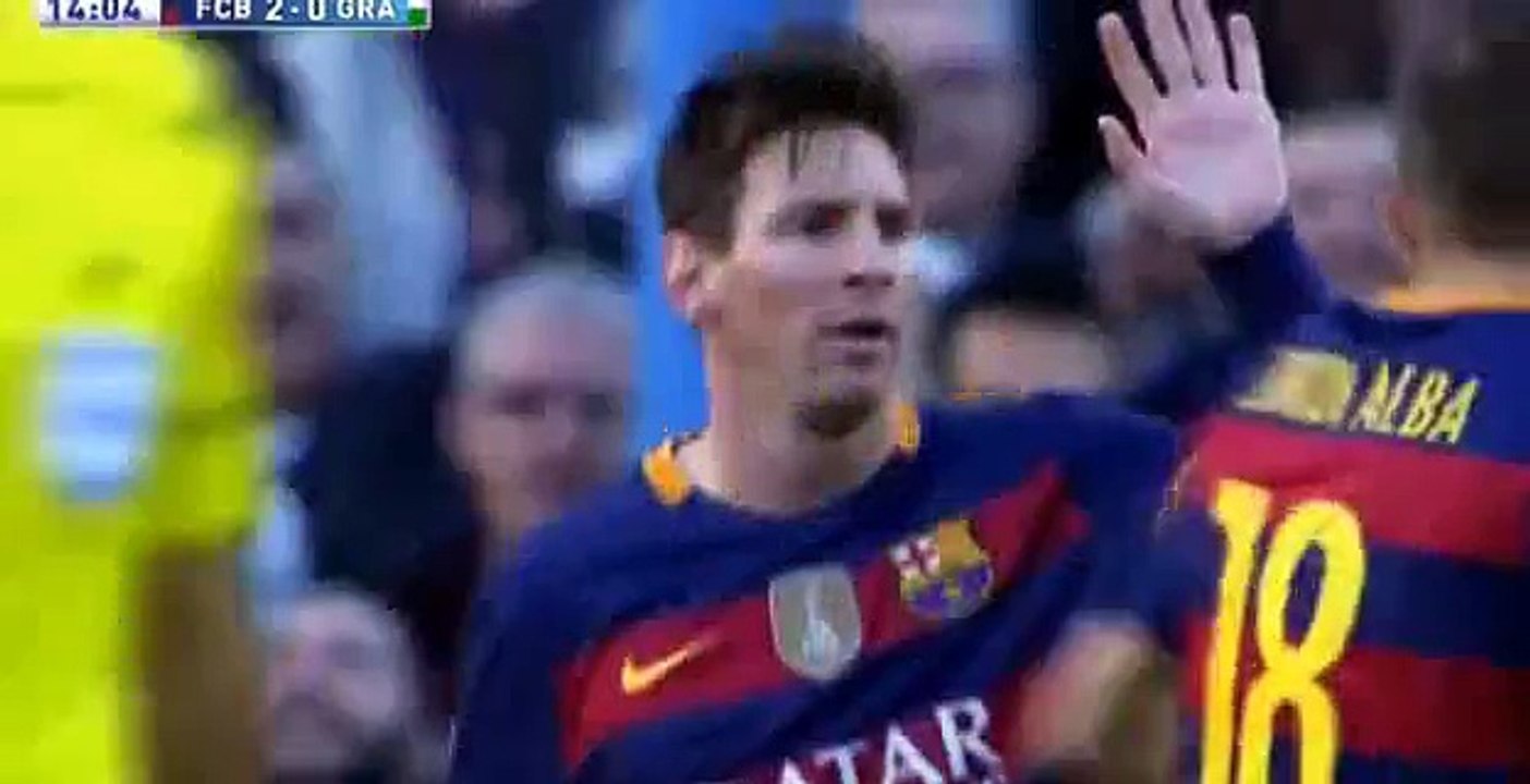 GOOOAL Lionel Messi Goal - Barcelona 2 - 0 Granada CF - 09_01_2016