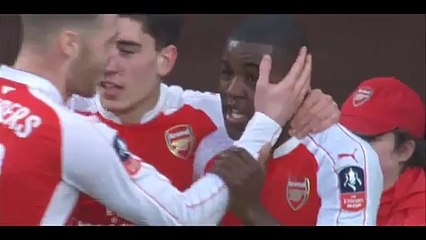 Joel Campbell Goal - Arsenal vs Sunderland 1-1 09-01-2016